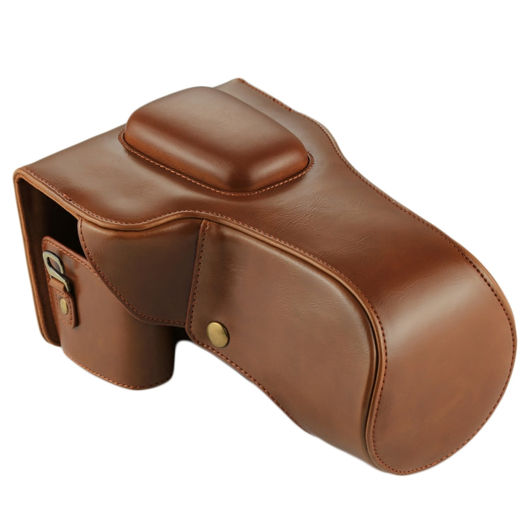 Full Body Camera PU Leather Case Bag for Canon EOS 760D / 750D (18-135mm Lens) (Brown) - free shipping - PMC TechLife - Order now!
