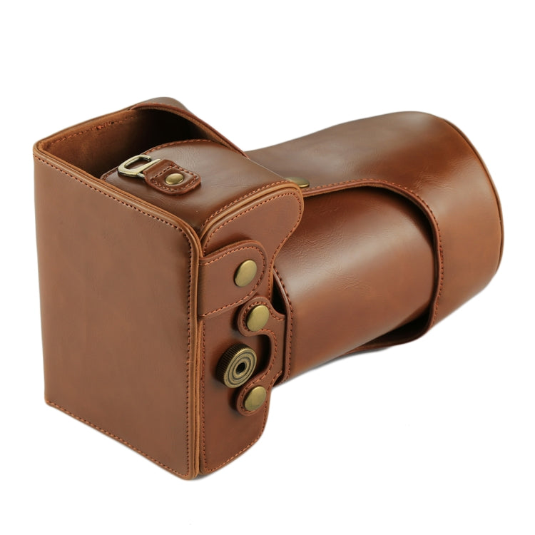Full Body Camera PU Leather Case Bag for Canon EOS 760D / 750D (18-135mm Lens) (Brown) - free shipping - PMC TechLife - Order now!