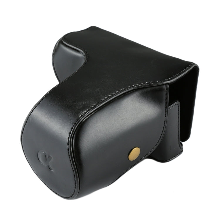 Full Body Camera PU Leather Case Bag with Strap for Sony NEX 7 / F3 (18-55mm Lens)(Black)