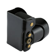 Full Body Camera PU Leather Case Bag with Strap for Sony NEX 7 / F3 (18-55mm Lens)(Black)