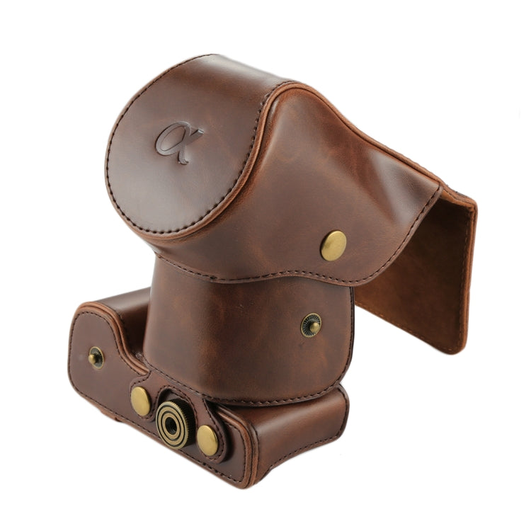 Full Body Camera PU Leather Case Bag with Strap for Sony NEX 7 / F3 (18-55mm Lens)(Coffee) - free shipping - PMC TechLife - Order now!