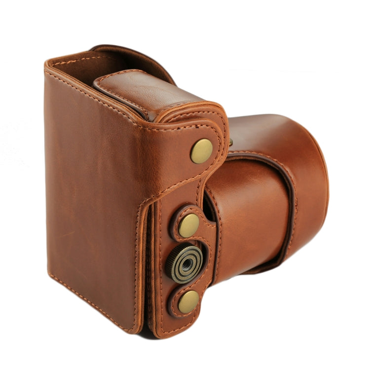 Full Body Camera PU Leather Case Bag with Strap for Sony NEX 7 / F3 (18-55mm Lens)(Brown) - free shipping - PMC TechLife - Order now!