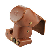 Full Body Camera PU Leather Case Bag with Strap for Sony NEX 7 / F3 (18-55mm Lens)(Brown)
