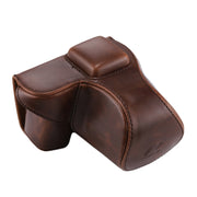 Full Body Camera PU Leather Case Bag with Strap for Sony NEX 5N / 5R / 5T  (16-50mm / 18-55mm Lens)(Coffee)