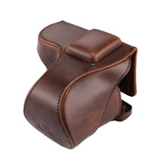 Full Body Camera PU Leather Case Bag with Strap for Sony NEX 5N / 5R / 5T  (16-50mm / 18-55mm Lens)(Coffee)