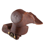 Full Body Camera PU Leather Case Bag with Strap for Sony NEX 5N / 5R / 5T  (16-50mm / 18-55mm Lens)(Coffee)