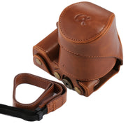 Full Body Camera PU Leather Case Bag with Strap for Sony NEX 5N / 5R / 5T (16-50mm / 18-55mm Lens)(Brown)