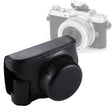 Full Body Camera PU Leather Camera Case Bag with Strap for Panasonic Lumix GF7 / GF8 / GF9 (12-32mm / 14-42mm Lens)(Black) - free shipping - PMC TechLife - Order now!