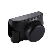 Full Body Camera PU Leather Camera Case Bag with Strap for Panasonic Lumix GF7 / GF8 / GF9 (12-32mm / 14-42mm Lens)(Black)