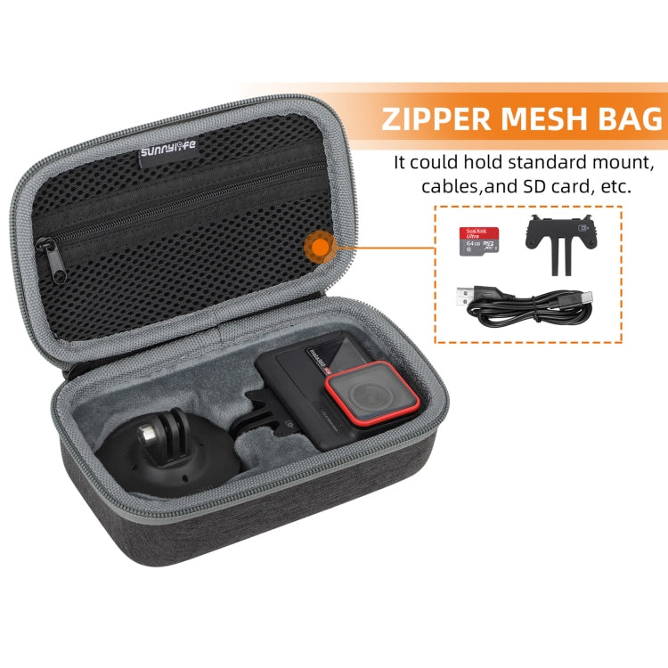 For Insta360 Ace / Ace Pro Sunnylife Portable Carrying Case Handbag Mini Travel Case Organizer Protective Bag (Black) - Case & Bags by Sunnylife | Online Shopping South Africa | PMC TechLife | Buy Now Pay Later Mobicred
