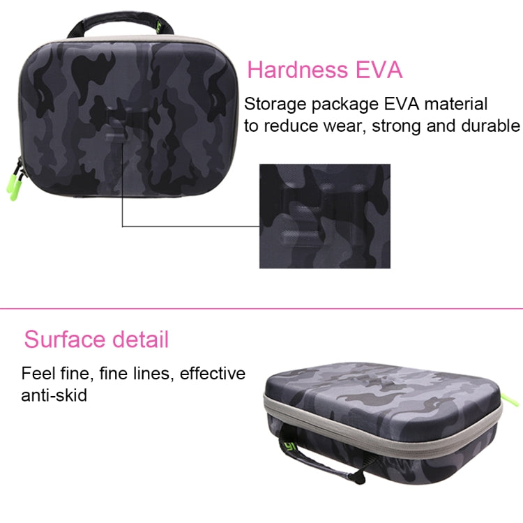 Camouflage Pattern EVA Shockproof Water-resistant Portable Case forGoPro, Insta360, DJI and Other Action Cameras Accessories, Size: 27cm x 19cm x 7cm