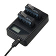 LCD Screen Dual Batteries Charger with USB Cable for Xiaoyi 4K Sport Camera, Displays Charging Capacity (XM47) - Charger by PMC TechLife | Online Shopping South Africa | PMC TechLife | Buy Now Pay Later Mobicred
