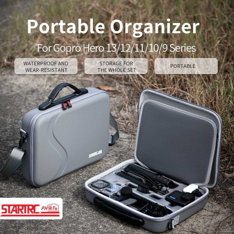 STARTRC Shoulder Storage Bag Handbag For GoPro HERO13 Black /12 Black /11 Black /10 Black /9 Black(Grey)
