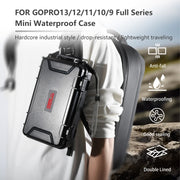 For GoPro HERO STARTRC Water-resistant ABS Suitcase Shoulder Storage Box (Black)