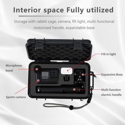 For GoPro HERO STARTRC Waterproof ABS Suitcase Shoulder Storage Box (Black) - free shipping - PMC Jewellery - Order now!