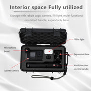 For GoPro HERO STARTRC Water-resistant ABS Suitcase Shoulder Storage Box (Black)