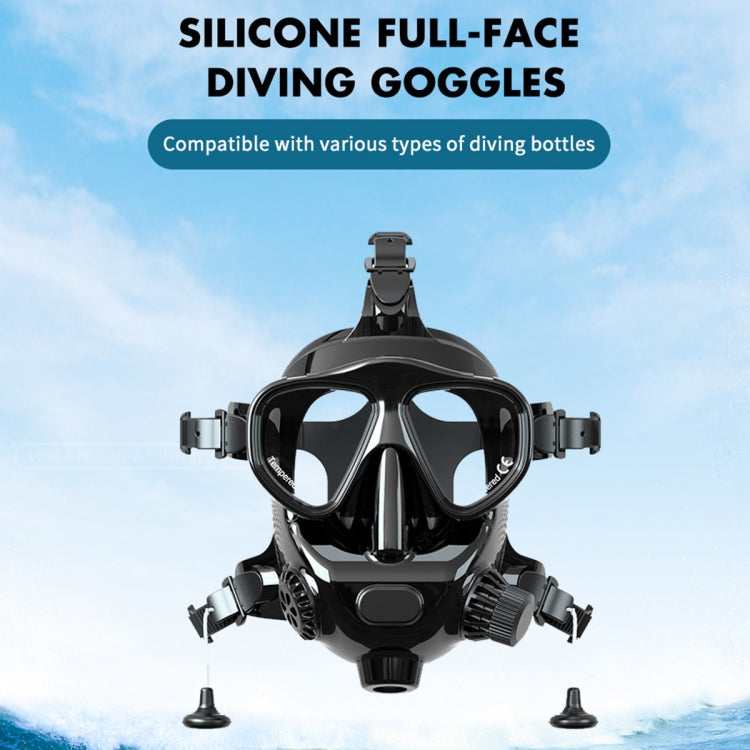Water Sports Diving Snorkeling Mask Swimming Glasses for GoPro, Insta360, DJI and Other Action Cameras (Black)