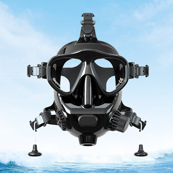 Water Sports Diving Snorkeling Mask Swimming Glasses for GoPro, Insta360, DJI and Other Action Cameras (Black)
