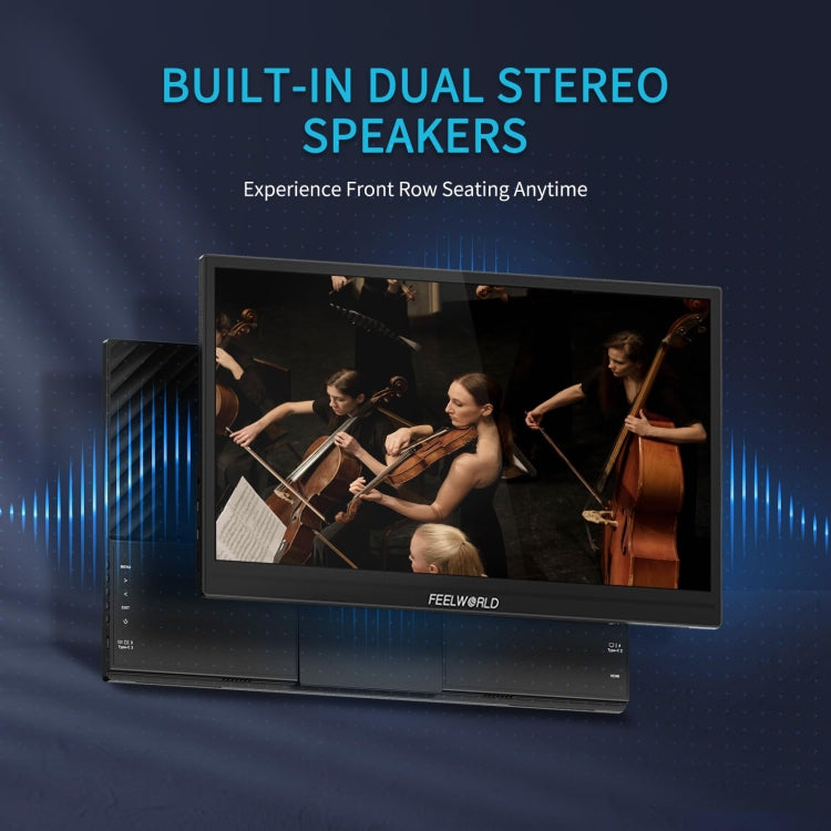FEELWORLD DH156 15.6 inch Portable External Monitor FHD 1080P USB-C HDMI (Black) - free shipping - PMC Jewellery - Order now!
