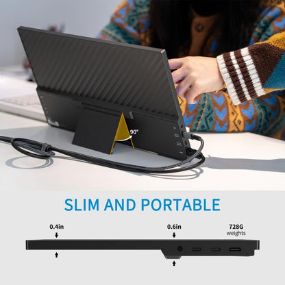 FEELWORLD DH156 15.6 inch Portable External Monitor FHD 1080P USB-C HDMI (Black) - free shipping - PMC Jewellery - Order now!