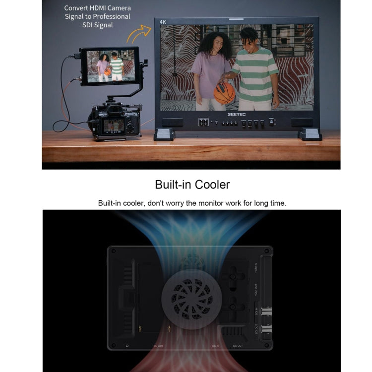 FEELWORLD SH7 7-inch Ultra Bright 2200nit On-camera Monitor SDI HDMI Cross Conversion (Black)