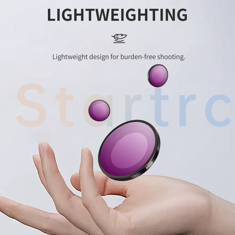 For Insta360 GO 3S STARTRC 4 in 1 ND8 ND16 ND32 ND64 Camera Lens Filter (Black Red) - free shipping - PMC Jewellery - Order now!