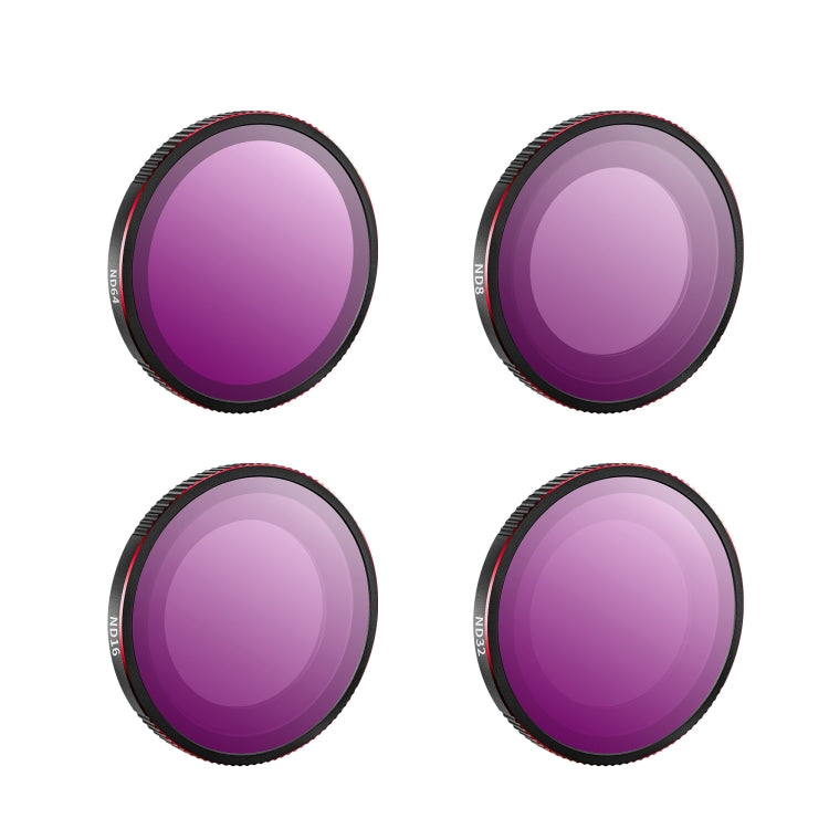 For Insta360 GO 3S STARTRC 4 in 1 ND8 ND16 ND32 ND64 Camera Lens Filter (Black Red) - free shipping - PMC TechLife - Order now!