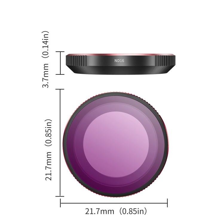 For Insta360 GO 3S STARTRC 4 in 1 ND8 ND16 ND32 ND64 Camera Lens Filter (Black Red) - free shipping - PMC Jewellery - Order now!