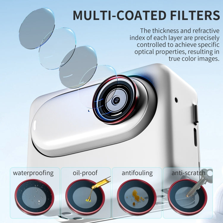 For Insta360 GO 3S STARTRC CPL Camera Lens Filter (Black Red) - free shipping - PMC Jewellery - Order now!
