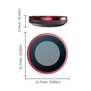 For Insta360 GO 3S STARTRC CPL Camera Lens Filter (Black Red)