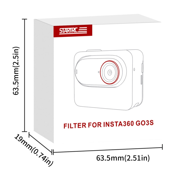 For Insta360 GO 3S STARTRC CPL Camera Lens Filter (Black Red) - free shipping - PMC Jewellery - Order now!