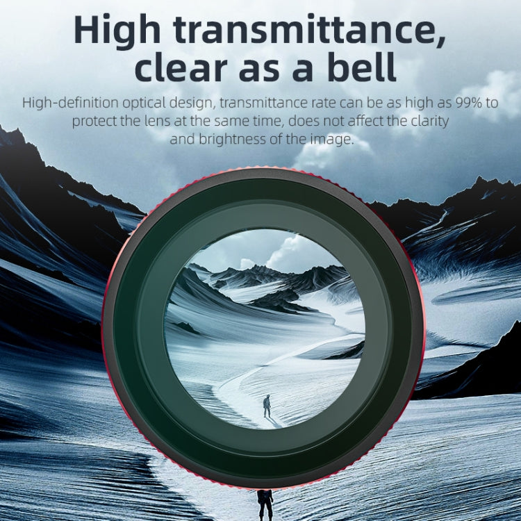 For Insta360 GO 3S STARTRC MCUV Camera Lens Filter (Black Red) - free shipping - PMC Jewellery - Order now!