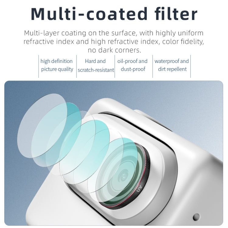 For Insta360 GO 3S STARTRC MCUV Camera Lens Filter (Black Red) - free shipping - PMC Jewellery - Order now!