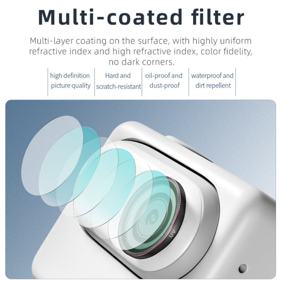 For Insta360 GO 3S STARTRC MCUV Camera Lens Filter (Black Red)