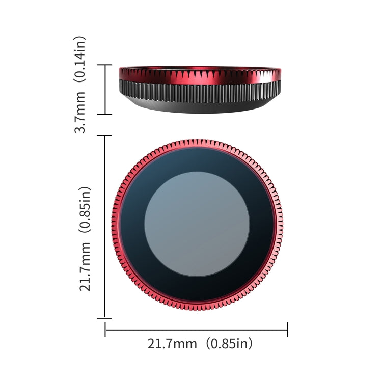 For Insta360 GO 3S STARTRC MCUV Camera Lens Filter (Black Red) - free shipping - PMC Jewellery - Order now!