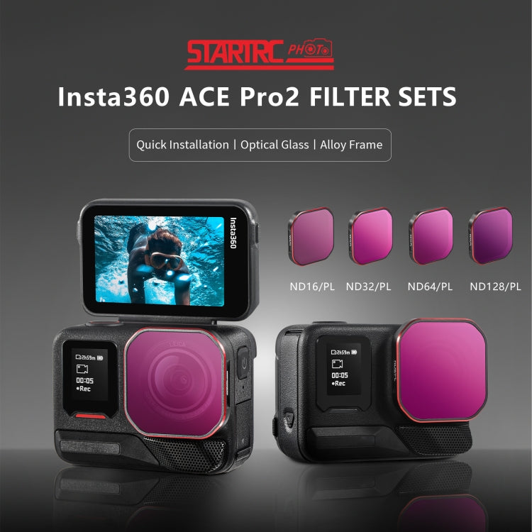 For Insta360 Ace Pro 2 STARTRC 4 in 1 ND16PL ND32PL ND64PL ND128PL Camera Lens Filter - free shipping - PMc TechLife - Order now!