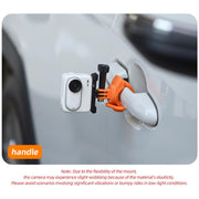 Sunnylife Action Camera Flexible Mount 360 Strap Wrap Band Mount Bike Tube Clip Holder (Orange)