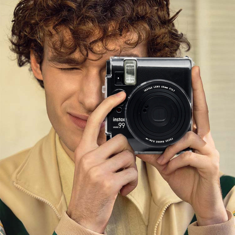 For FUJIFILM Instax mini 99 Crystal Hard Case Camera Bag with Shoulder Strap (Transparent) - Protective Case by PMC TechLife | Online Shopping South Africa | PMC TechLife | Buy Now Pay Later Mobicred