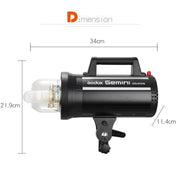 Godox Gemini GS400II Studio Flash Light 400Ws Bowens Mount Strobe Flash (EU Plug)