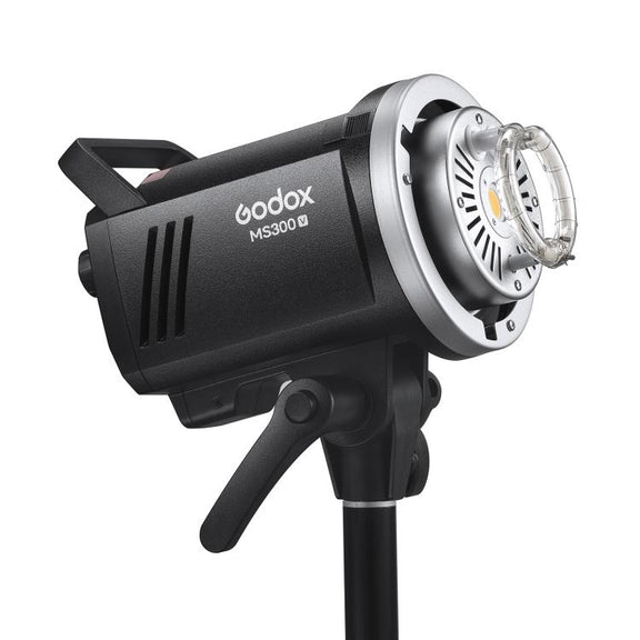 Godox MS300-V Studio Flash Light 300Ws Bowens Mount Strobe Light with Lamp Cover (UK Plug)