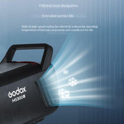 Godox MS300-V Studio Flash Light 300Ws Bowens Mount Strobe Light with Lamp Cover (US Plug)