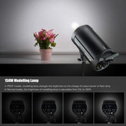 Godox DP400III Studio Flash Photo Light 400Ws 2.4G Wireless X System Bowens Mount Strobe Light, No Lamp Cover (UK Plug)