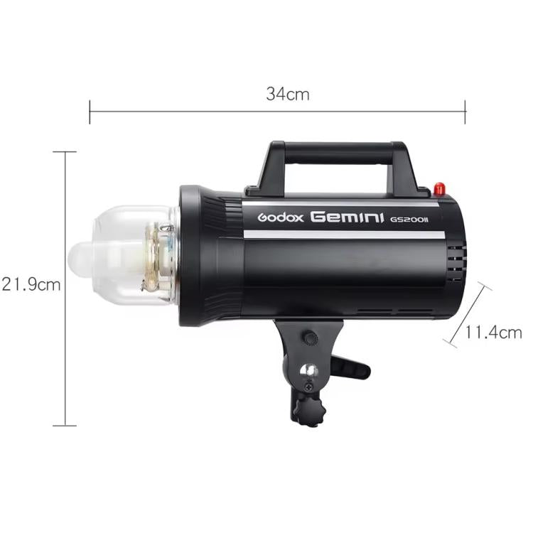 Godox Gemini GS200II Studio Flash Light 200Ws Bowens Mount Strobe Flash (US Plug)