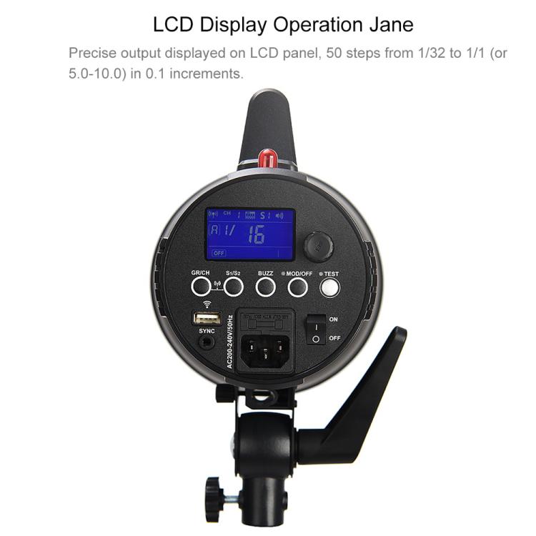 Godox Gemini GS200II Studio Flash Light 200Ws Bowens Mount Strobe Flash (US Plug) - free shipping - PMC TechLife - Order now!