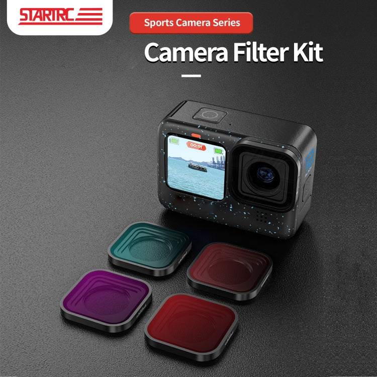 STARTRC 4 in 1 ND8 ND16 ND32 CPL Lens Filter for GoPro HERO13 Black /12 Black /11 Black /10 Black /9 Black - free shipping - PMC Jewellery - Order now!