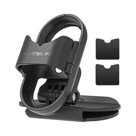 For Insta360 GO3 / GO 3S Sunnylife Baseball Hat Clip Mount Baseball Cap Clamp Quick Release Mount Camera POV Vlog Holder (Black) - free shipping - PMC Jewellery - Order now!