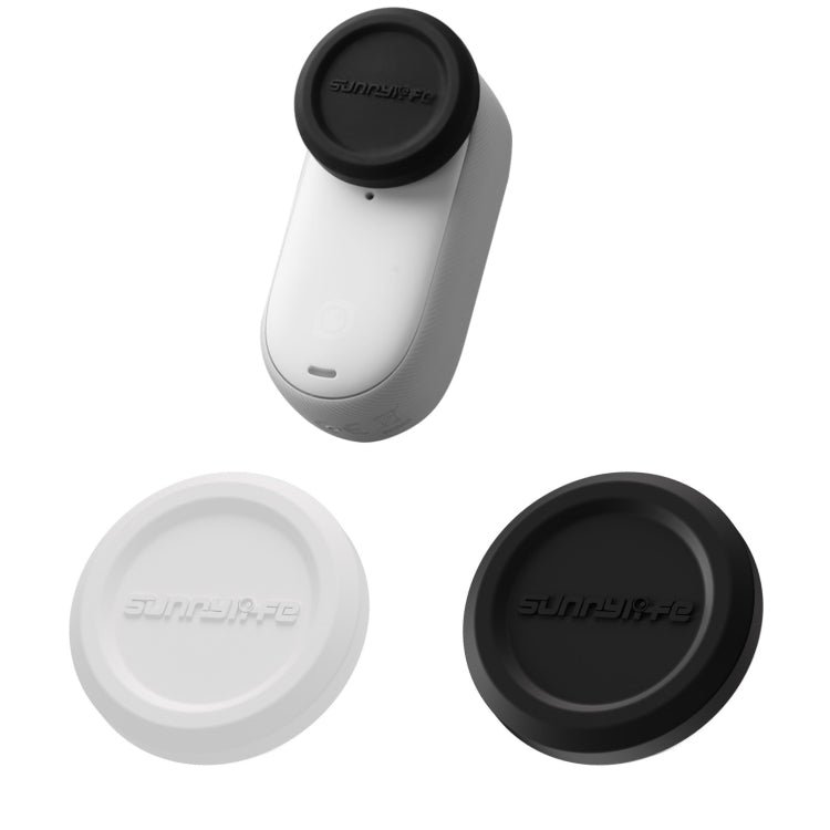 For Insta360 GO 3S Sunnylife 2pcs Black and White Scratch-resistant Lens Protective Cap - free shipping - PMC Jewellery - Order now!