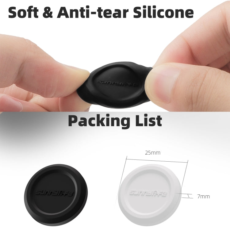 For Insta360 GO 3S Sunnylife 2pcs Black and White Scratch-resistant Lens Protective Cap - free shipping - PMC Jewellery - Order now!