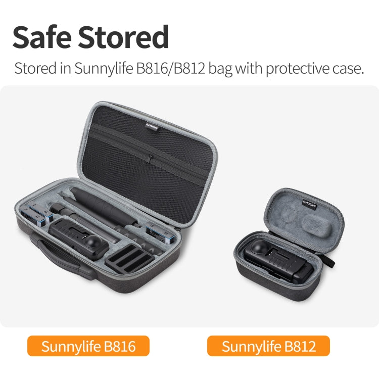 For Insta360 X4 Sunnylife Integrated Lens Screen Camera Cover Protector Screen Protective Case (Transparent Black) - free shipping - PMC Jewellery - Order now!