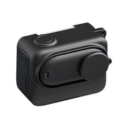 For Insta360 GO 3S Camera Charging Case Silicone Case with Lens Cap & Strap (Black)